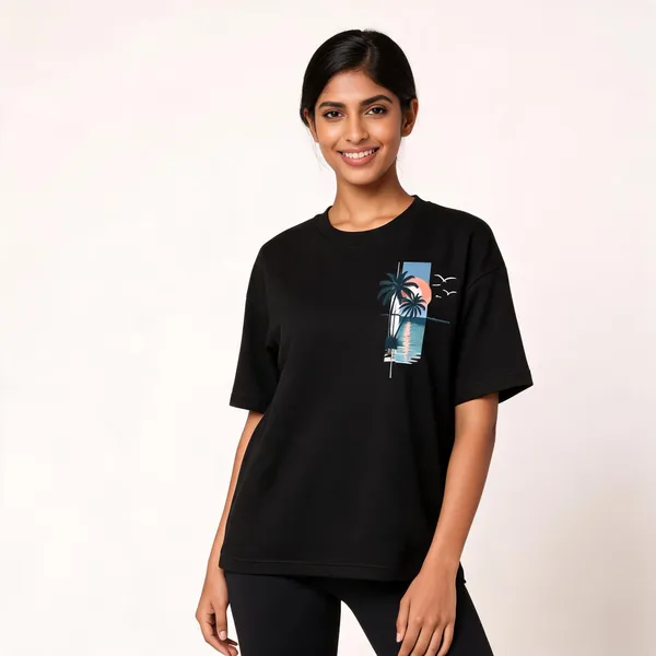 Black_Terry_Cotton_Regular_Fit_Graphic_T-Shirt_For_Unisex