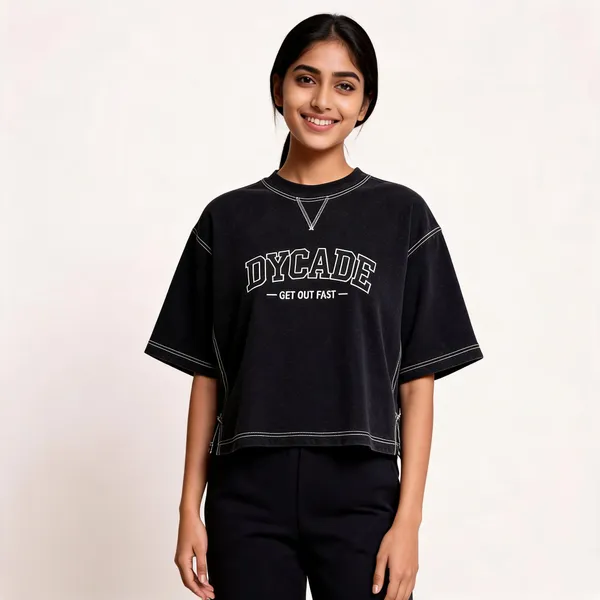 Black_Acid_Wash_Terry_Oversized_Fit_T-Shirt_For_Unisex