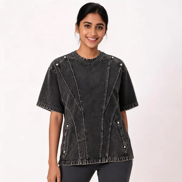 Black_Acid_Wash_Terry_Oversized_T-Shirt_For_Unisex