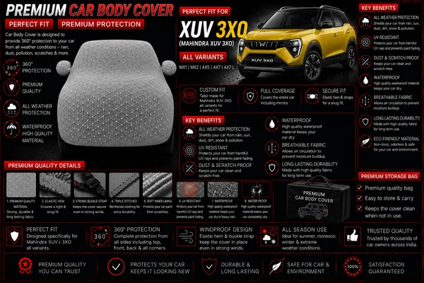 Silver_Waterproof_Car_Body_Cover_For_XUV_3XO