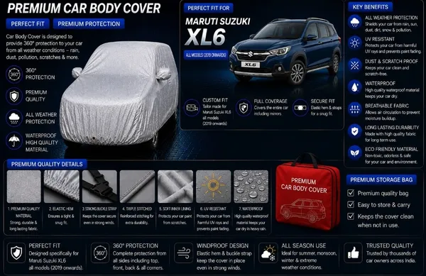 Silver_Waterproof_Car_Body_Cover_For_Maruti_Suzuki_XL6