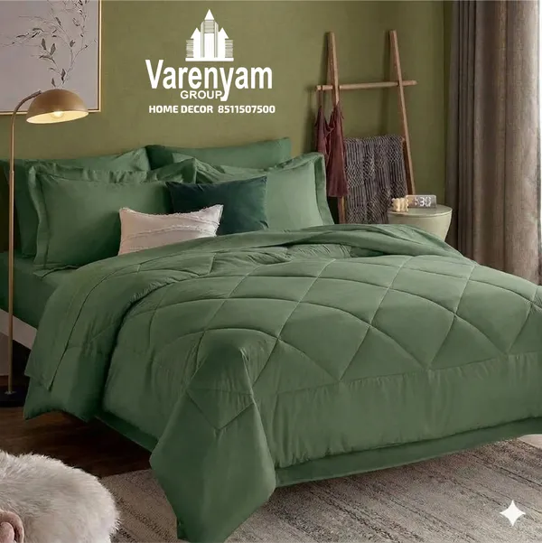 Microfibre_Green_Comforter_Double_Bed