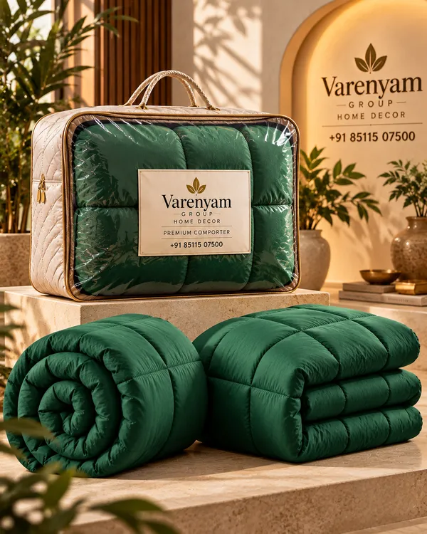 Microfibre_Green_Comforter_Double_Bed