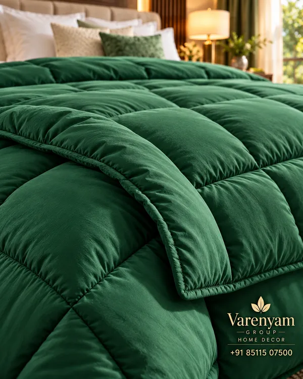 Microfibre_Green_Comforter_Double_Bed