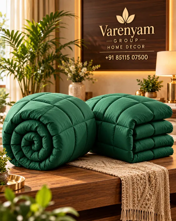 Microfibre_Green_Comforter_Double_Bed