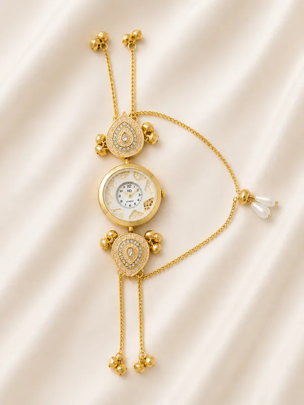 Beachy_peach-_Light_Peach_German_Silver_Kundan_Studded_Ethnic_Bracelet_Watch_For_Women