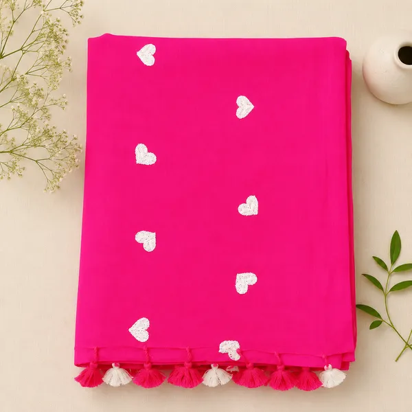Pink_Mul_Cotton_Sequin_Heart_Motif_Tassel_Saree_For_Women
