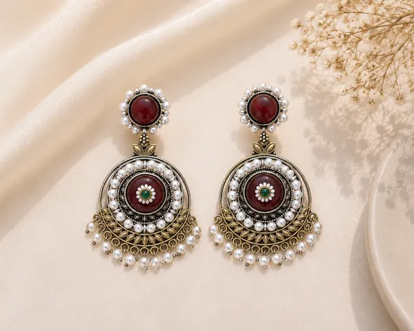 Solanki_Antique_Red,_Green_Meenakari_Earrings_For_Women