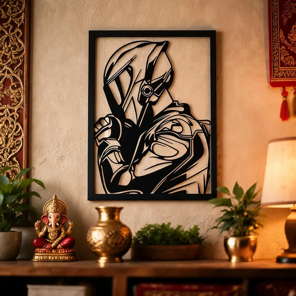 Steel_Silhouette_Warrior_Metal_Wall_Art