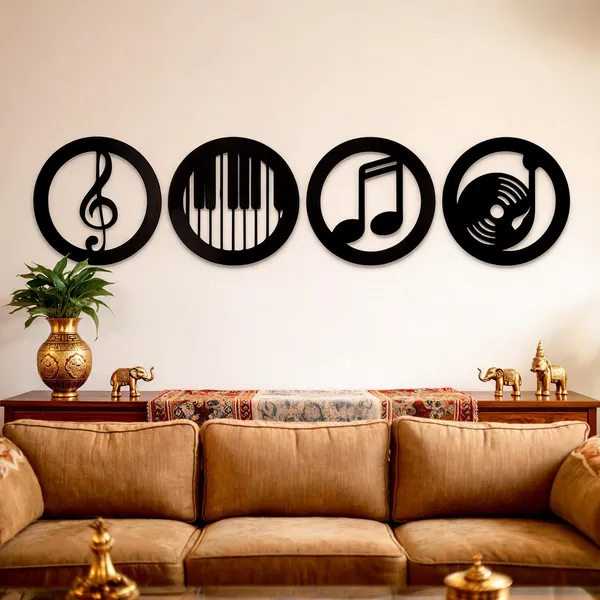Steel_Music_Theme_Wall_Art_Set_Of_4