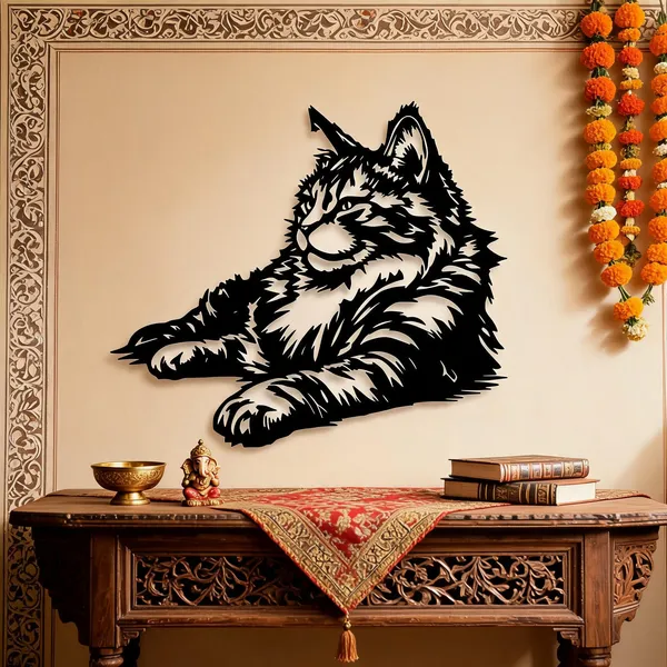 Steel_Modern_Cat_Silhouette_Metal_Wall_Art