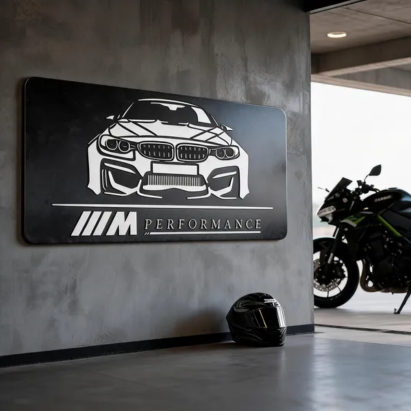 Steel_Garage_M_Performance_Car_Metal_Wall_Decal