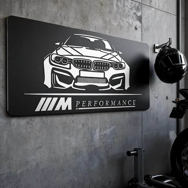 Steel_Garage_M_Performance_Car_Metal_Wall_Decal