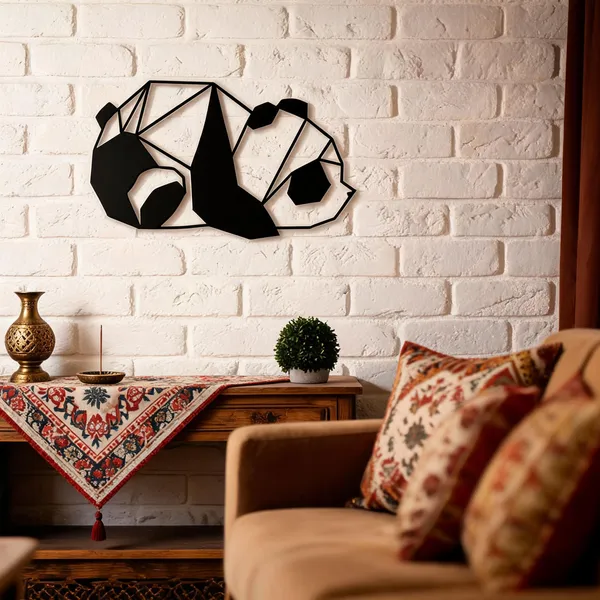 Steel_Modern_Geometric_Panda_Metal_Wall_Art