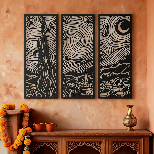 Steel_Starry_Night_Wall_Art_Set_Of_3