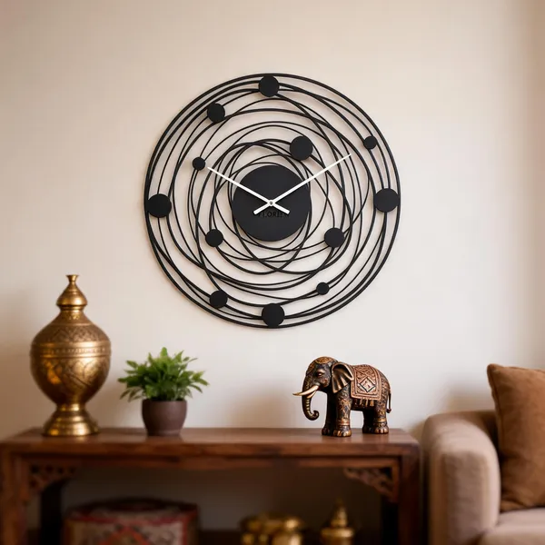 Steel_Orbit_Design_Wall_Clock