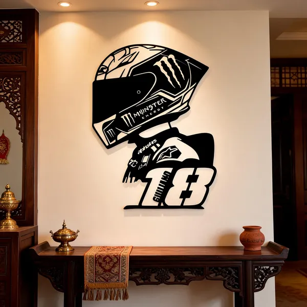 Steel_Motorcycle_Racer_Helmet_Wall_Art