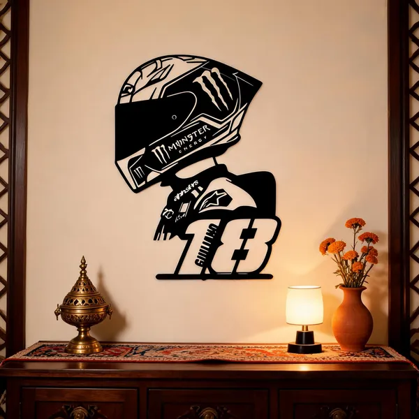 Steel_Motorcycle_Racer_Helmet_Wall_Art