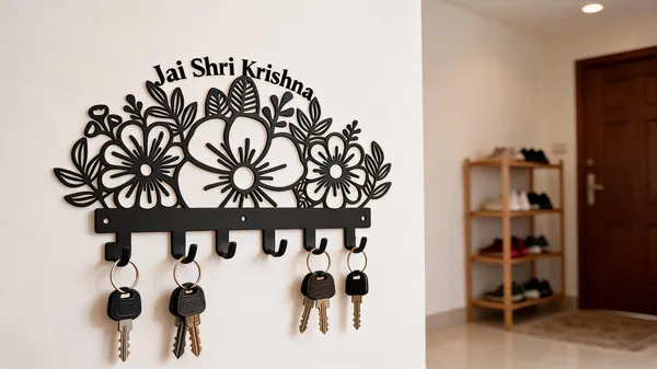 Steel_Floral_5-Hook_Key_Holder