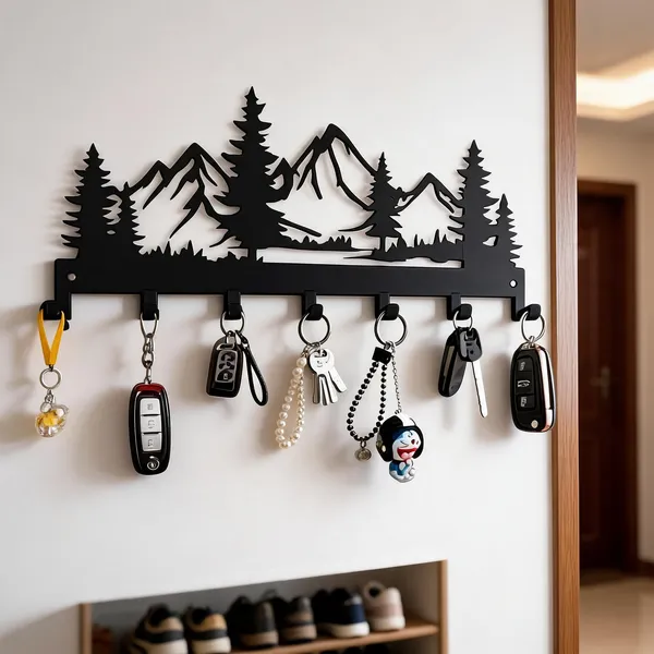 Steel_Scenic_Mountain_Forest_Key_Holder