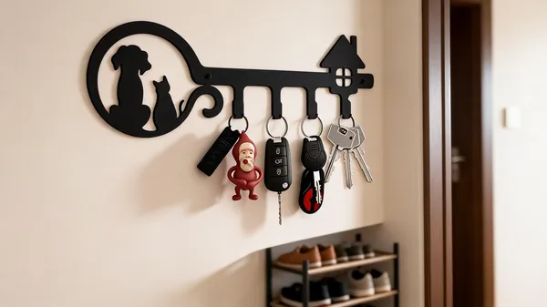 Steel_Dog_&_Cat_House_Key_Holder