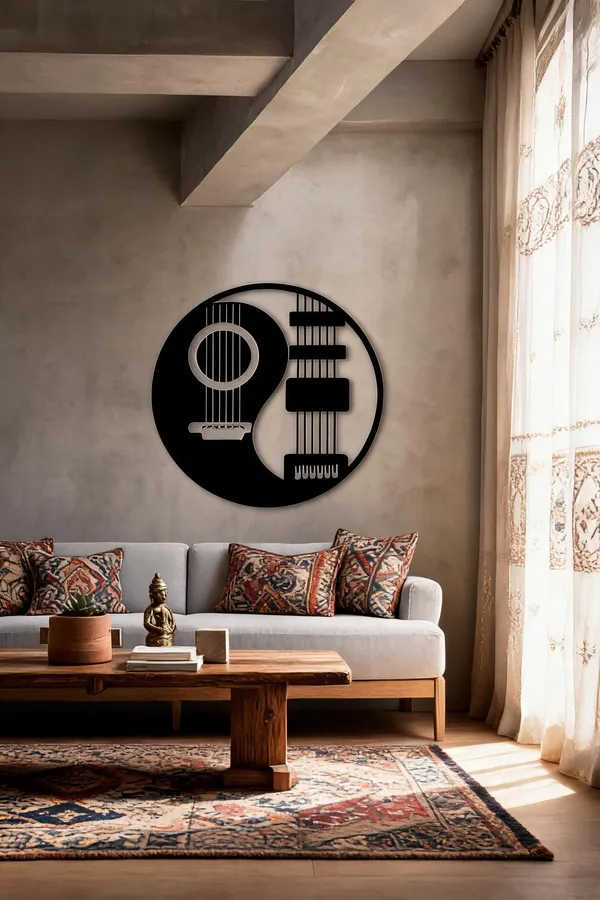 Steel_Yin_Yang_Guitar_Music_Metal_Wall_Art