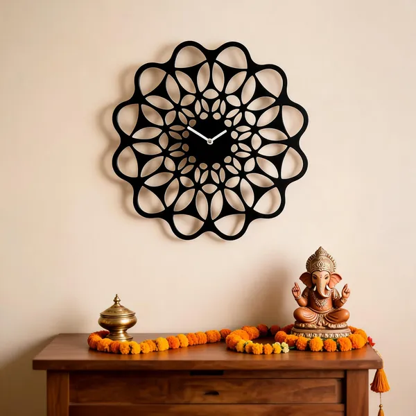 Steel_Floral_Mandala_Wall_Clock