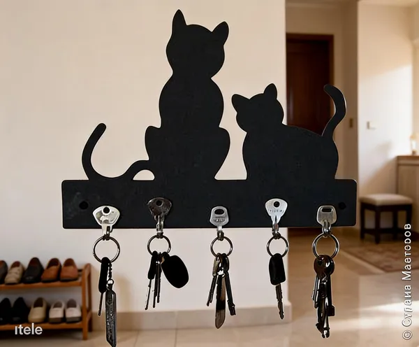 Steel_Cat_Silhouette_Key_Holder