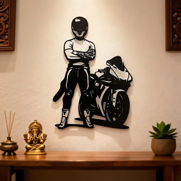 Steel_Biker_With_Motorcycle_Metal_Wall_Art