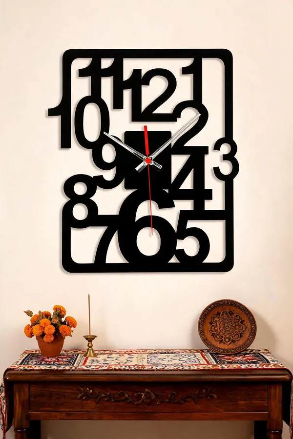 Steel_Numeral_Cutout_Rectangular_Wall_Clock