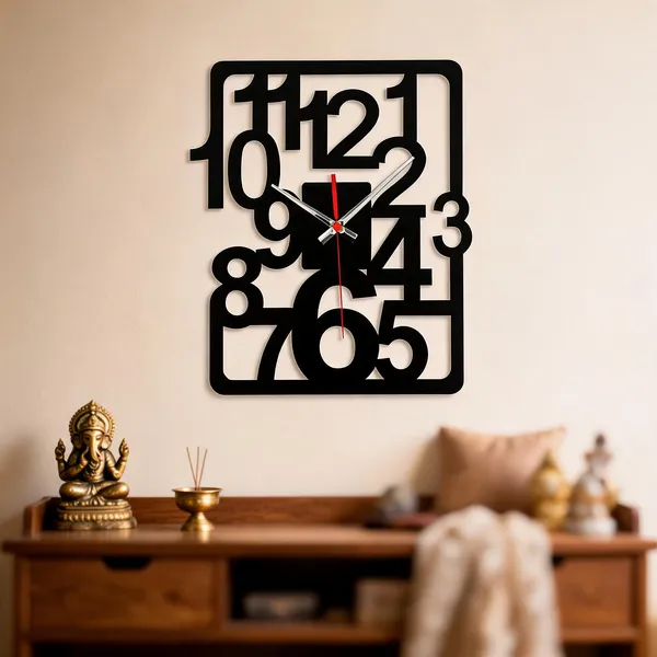 Steel_Numeral_Cutout_Rectangular_Wall_Clock