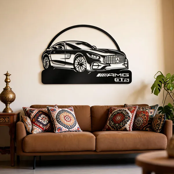 Steel_Amg_Gts_Sports_Car_Metal_Wall_Art
