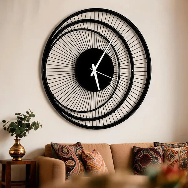 Steel_Modern_Spiral_Design_Wall_Clock
