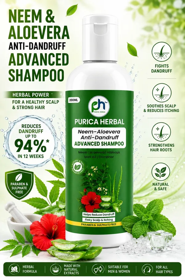 Purica_Herbal_Handmade_Natural_Neem-Aloevera_Anti-Dandruff_Advance_Shampoo_With_Powerful_Herbs_(200_Ml)