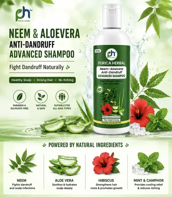 Purica_Herbal_Handmade_Natural_Neem-Aloevera_Anti-Dandruff_Advance_Shampoo_With_Powerful_Herbs_(200_Ml)