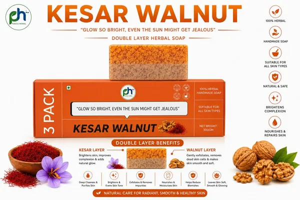 Purica_Herbal_Purica_Herbalkesar_Walnut_Soap_For_Deep_Nourishment_&_Soft_Glowing_Skin_(300_G)