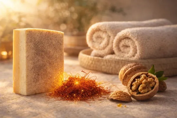 Purica_Herbal_Kesar_Walnut_Scrub_Soap_With_Goat_Milk_&_Kesar_Essential_Oil_(2_X_100_G)