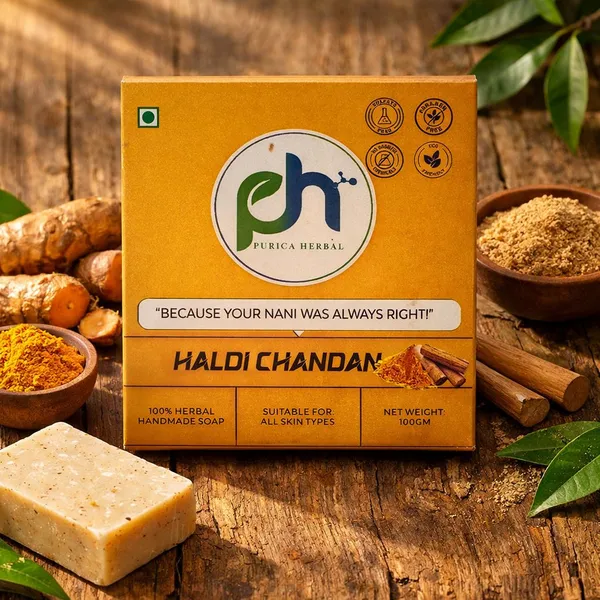 Purica_Herbal_Combo_Pack_(Charcol-Haldi_Chandan-Honey_Almond-Neem_Aloevera-_Kesar_&_Rose_Soap)_(6_X_100_G)