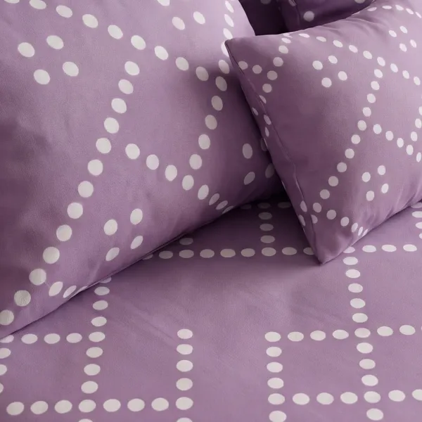 Lavender_Dot_Matrix_|_Modern_Geometric_Print_|_Double_Bed_|_(270_x_270_cm)