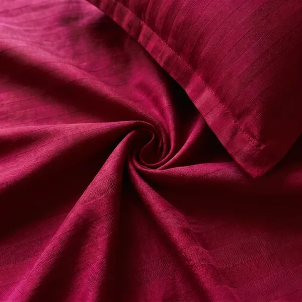 Deep_Maroon_Satin_Stripe_King_Flat_Bed_Sheet