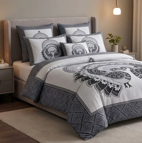 Elegant_Peacock_Mandala_Printed_Bedsheet
