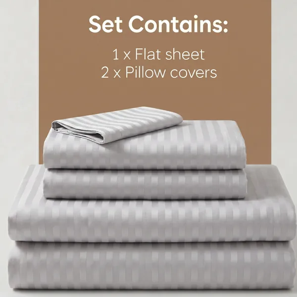 Silver_Grey_Satin_Stripe_King_Flat_Bed_Sheet