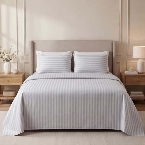 Silver_Grey_Satin_Stripe_King_Flat_Bed_Sheet