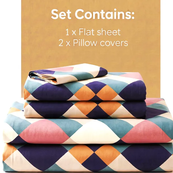 Contemporary_Diamond_Check_Super_King_Bedsheet