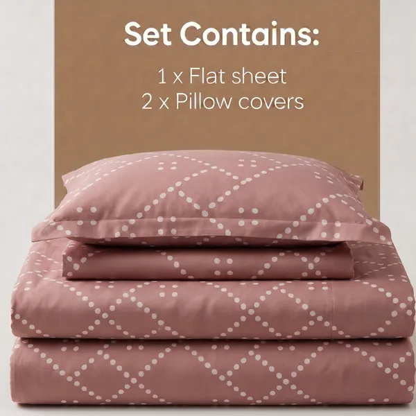 Mocha_Dot_Weave_|_Contemporary_Geometric_Print_|_Double_Bed_|_(270_x_270_cm)