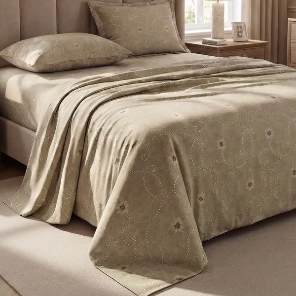 Pure_Cotton_Desert_Bloom_Premium_Beige_Floral_King_Bedsheet