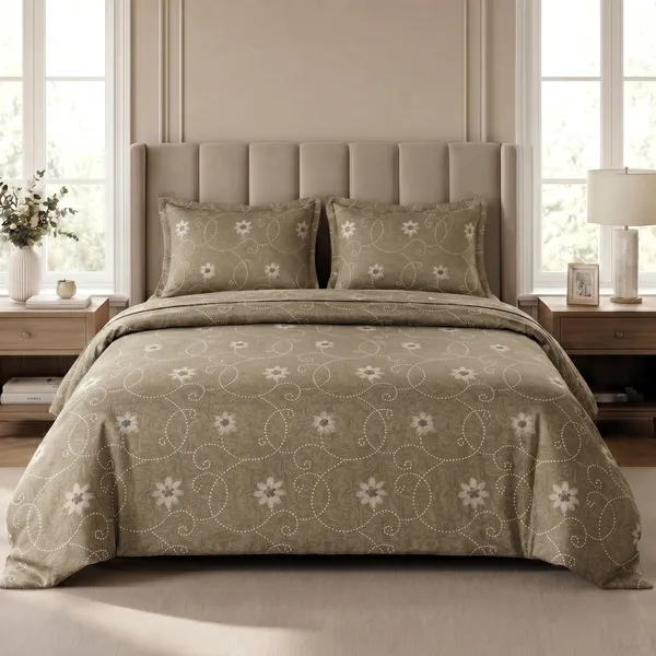 Pure_Cotton_Desert_Bloom_Premium_Beige_Floral_King_Bedsheet