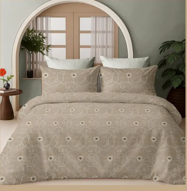 Pure_Cotton_Desert_Bloom_Premium_Beige_Floral_King_Bedsheet