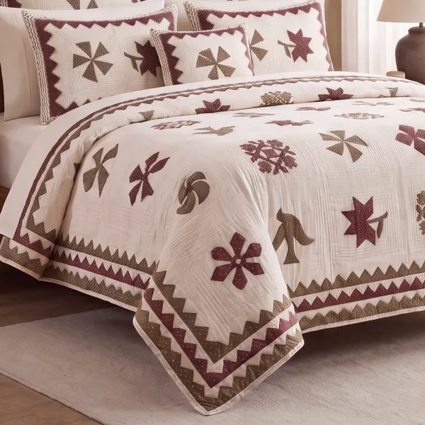 Pure_Cotton_Jaipuri_Maroon_Floral_Bird_Print_King_Bedsheet