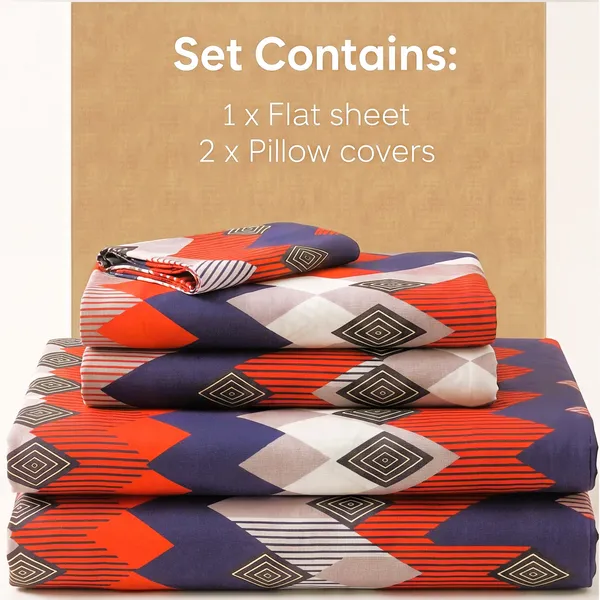 Modern_Navy_Crimson_Geometric_Diamond_Super_King_Bedsheet